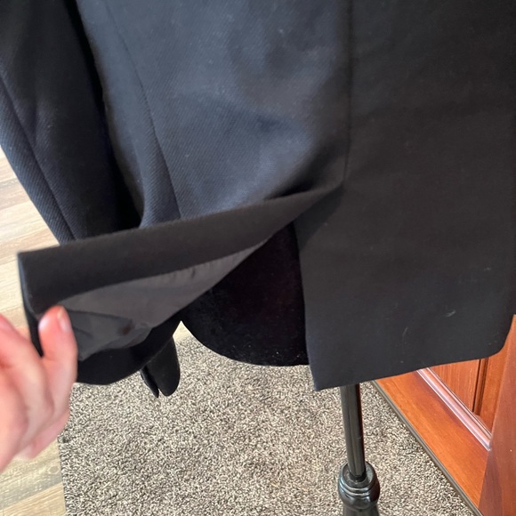 HOBBS Womens 1 Button Textured Blazer Jacket UK 12 /US 8 Medium Black Business - Picture 5 of 14